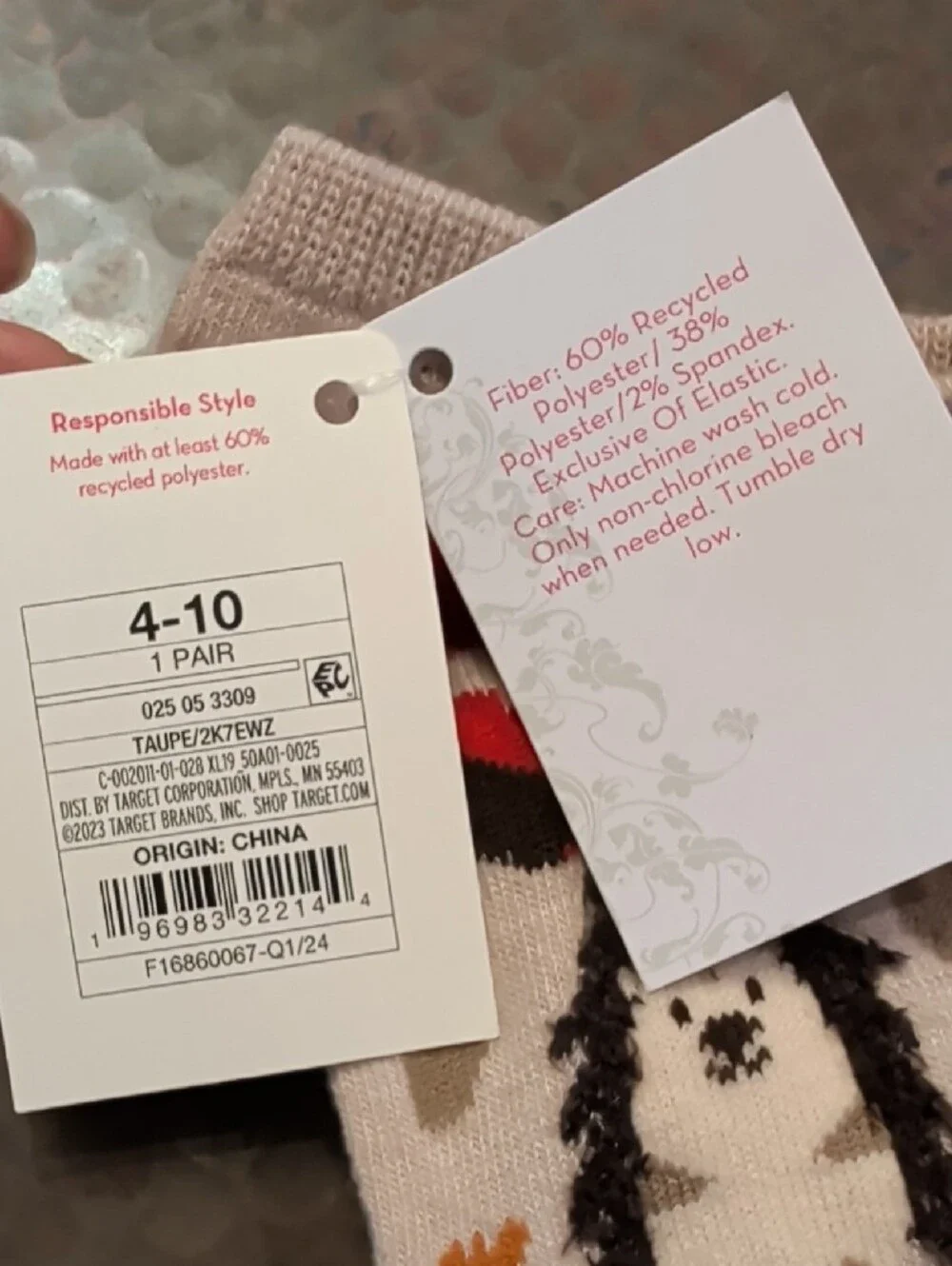 Cute Hedgehog Mushroom Xhilaration Low-Cut Socks Sz 4-10